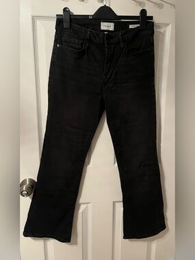 FRAME Le Crop Mini Boot Black Cropped Jeans Women’s Size 29